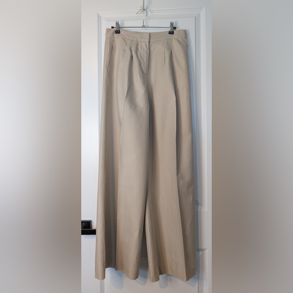 J. McLaughlin Women’s Amal Linen Blend Pants Tan Size 2